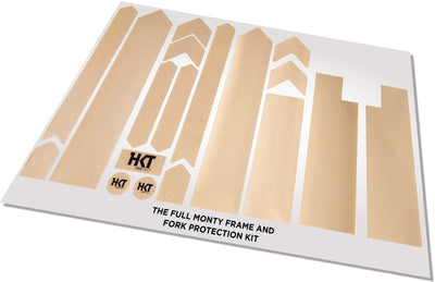 18 piece clear Full Monty Bike Frame Protection Kit Stickers