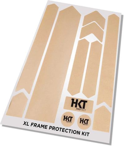 12 piece clear XL Bike Frame Protection Kit Stickers